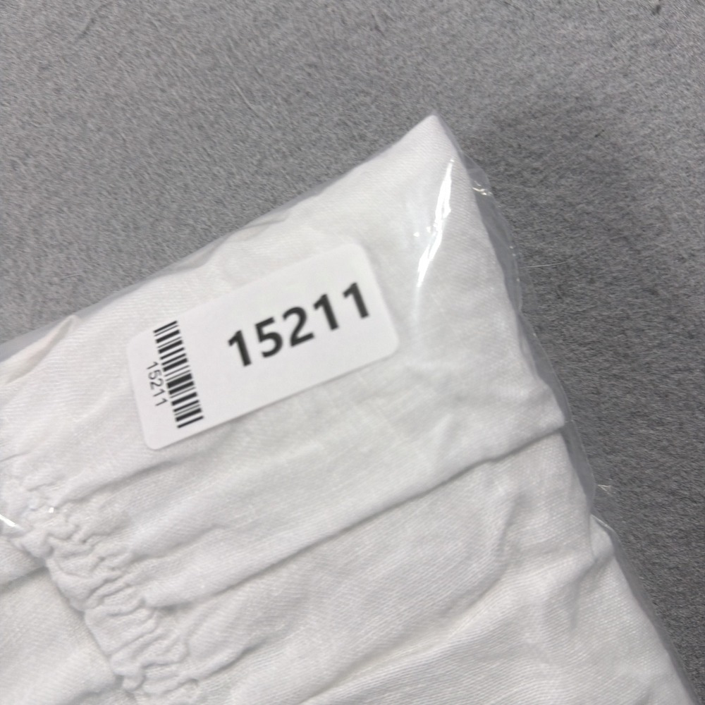 Francesca Bettini Dress Womens L White Linen Tank Sleeveless Knee Italy Summer - Picture 9 of 9